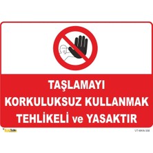Mediwiz Koruyucu Kapak ve Muhafazaları Çıkarmak Tehlikelidi - Isg Levhası 35 x 50 cm 3 mm D