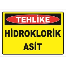 Mediwiz Hidroklorik Asit - Isg Levhası Levha 35X50 cm Sticker Ktm 073