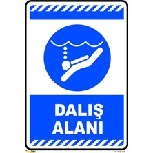 Mediwiz Dalış Alanı Dıve Area 25X35 cm Sticker