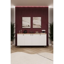 Asra Trend Lüks Konsol Tv Ünitesi %100 Mdf Salon ve Yemek Odası Ünitesi KNSL01