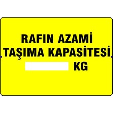 Mediwiz Rafın Azami Taşıma Kapasitesi ....kg Levhası Levha 35X50 cm Dekota 3 mm