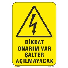 Mediwiz Dikkat Onarım Var Şalter Açılmayacak - Isg Levhası Levha 15X21 cm Dekota 3 mm