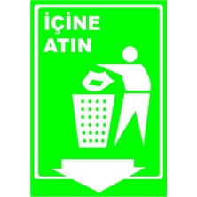 Mediwiz Dışına Değil Içine Atın - Isg Levhası Levha 35X50 cm Sticker