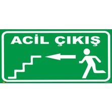 Mediwiz Acil Çıkış Sol 10X30 cm Sticker