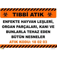 Mediwiz Tıbbi Atık 70X100 cm Sticker