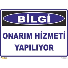 Mediwiz Onarım Hizmeti Yapılıyor Levhası Levha 35X50 cm Dekota 3 mm