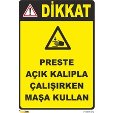 Mediwiz Preste Açık Kalıpla Çalışırken Maşa Kullan - Isg Levhası 70X100 cm Galvaniz Saç 0,4 mm