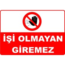 Mediwiz Işi Olmayan Giremez Levhası Levha Ytr 067 50X70 cm Galvaniz Saç 0,4 mm