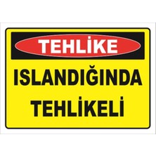 Mediwiz Islandığında Tehlikeli - Isg Levhası Levha 50X70 cm Galvaniz Saç 0,4 mm Ktm 077