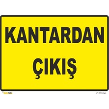 Mediwiz Kantardan Çıkış Levhası Levha 70X100 cm Sticker