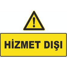 Mediwiz Hizmet Dışı Levhası Levha 15X21 cm Galvaniz Saç 0,4 mm