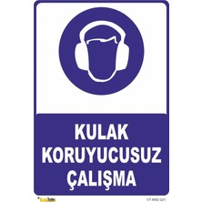 Mediwiz Kulak Koruyucusuz Çalışma Levhası Levha 50X70 cm Sticker