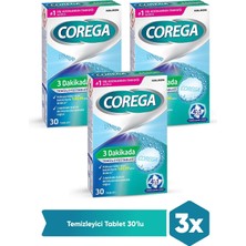 Corega Cleanser Bio Protez Temizleme Tableti 30'lu X 3 Adet