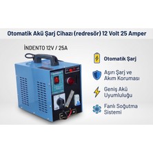 Indento 12 Volt 25 Amper Otomatik Akü Şarj Cihazı
