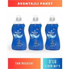 Nature Jet+ Tam Beyazlar Yeni Nesil Sıvı Çamaşır Deterjanı 3'lü Avantaj Paketi 3 × 1520 ml | Toplam 114 Yıkama