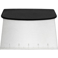 Dinç Kitchen Ölçü Cetvelli Paslanmaz Çelik Hamur Kazıyıcı 15×12 cm