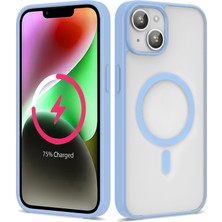 Lyon Tech Apple iPhone 13 ve 14 Uyumlu Zore Ege M-Safe Wireless Şarj Özellikli 2 mm Kamera Korumalı Tpu Silikon Kılıf