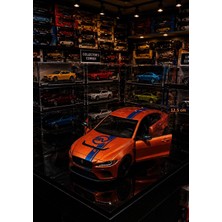 Oyuncak Sahili Jaguar Project 8 Xgsv Diecast Koleksiyon 12.5 cm Orjnal Çekbırak Metal Model Projet Araba Metalic Turuncu