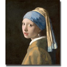 Rosaart Johannes Vermeer Inci Küpeli Kız Posteri, Girl With A Pearl Earring, Klasik Sanat, Dekoratif Duvar Posteri