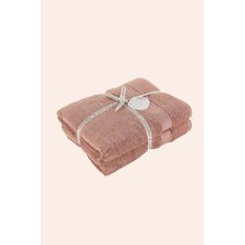 İrya Mısır %100 Mısır Pamuğu 4'lü Havlu Seti 30X50 cm Copper Rose