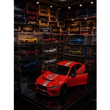 Oyuncak Sahili Jaguar Project 8 Xgsv Diecast Koleksiyon 12.5 cm Orjnal Çekbırak Metal Model Projet Araba Metalic Kırmızı