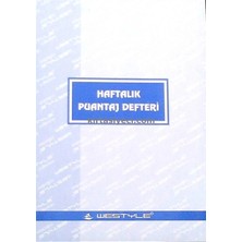 Özkan M0752 Puantaj Cetveli Haftalik