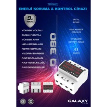 GALAXY Energy D380 Trifaze Daire Voltaj Koruyucu-Yeni Tip