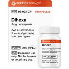 Peptide Sciences Dihexa (5mg x 60 Capsules = 300MG)