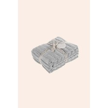 İrya Arora %100 Pamuk 4'lü Havlu Seti 50X90 cm Ash Grey