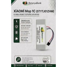 BataryaBank Mi Vacuum Mop 1c STYTJ01ZHM Robot Süpürge Bataryası 14.4V 2600MAH Li-Ion Uyumlu Yedek Pil