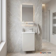 Kale minimalist 50 cm Beyaz Banyo Dolabı Takımı
