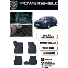 POWERSHIELD  Opel Astra K Kasa 2015-2021 Uyumlu Araca Özel Premium 5D Havuzlu Oto Paspas Takımı