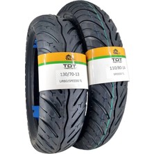 TDT Tyres Honda Pcx (2021) -Rks Reale Ön/arka Takım 130/70-13 ve 110/80-14 Tl (Tubeless - Dubleks) Speedo