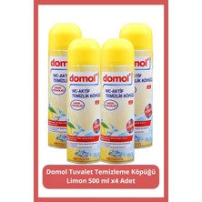 Domol Limon Kokusuyla WC-Aktif Temizlik Köpüğü 500 ml X4 Adet Etkili Temizlik Sağlar
