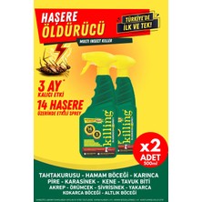 Killing Max Sprey 2'li Eko Set - 14 Haşere, Karıncalarda 3 Ay Kalıcı Etkili Haşere Öldürücü - 2X500ML
