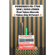 Powerdex PD-7700 30W-3000 Lümen Su Geçirmez Süper Yakıcı Güç El Feneri