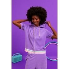 Bony Socks Fairytale Kadın Havlu Sweatshirt Mor