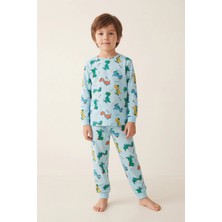 Bony Socks Erkek Çocuk Dinozor Desenli Pijama Takımı