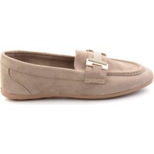 Bambi Vizon  Kadın Loafer Ayakkabı K01542380672