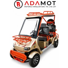 Sfm SF500 Elektrikli Mini Araç 1600W 72V60AH 4 Kişilik Carplay Geri Görüş Kameralı Elektrikli Araba