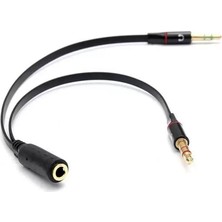 Bezos Kulaklık Mikrofon Ayırıcı Çevirici Switch Splitter 3.5mm