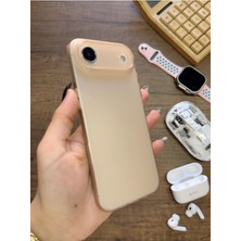 Livizmir Moda Süper Ince Mat Ultra Thin Silikon Kılıf Çöl iPhone 17 Air ile Uyumlu