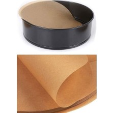 Livizmir Moda 50 Adet Air Fryer Pişirme Kağıdı Tek Kullanımlık Hava Fritöz Yağ Geçirmez Pişirme Kağıdı 21,5 cm Yuvarlak Model Xxl Model Uyumlu