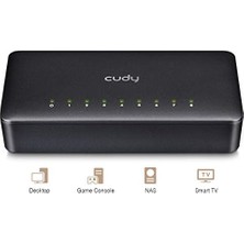 Livizmir Moda Cudy FS108D 10/100MBPS 8 Port Megabit Switch