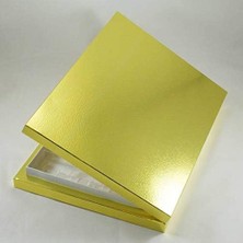 Livizmir Moda 24 Bölmeli Madlen Çikolata Kutusu Gold (Altın) Renkli