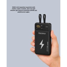 Aycer Powerbank Dahili Ekranlı 10000 Mah Çift Kablolu Yeni Nesil - Lisinya