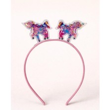Bony Socks Kız Çocuk Unicorn Işıltılı Taç Pembe
