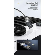 Livizmir Moda Bluetooth 5.0 Receiver USB Aux Wireless Araç Kiti Telefon Konuşma Müzik Dinleme BA01 SJ464LVX