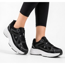 Wickers Kadın Sneaker Ayakkabı Siyah 36-40