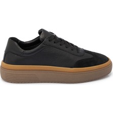 Tergan Siyah Hakiki Deri Kadın Sneaker - K25S1AY68168-A23